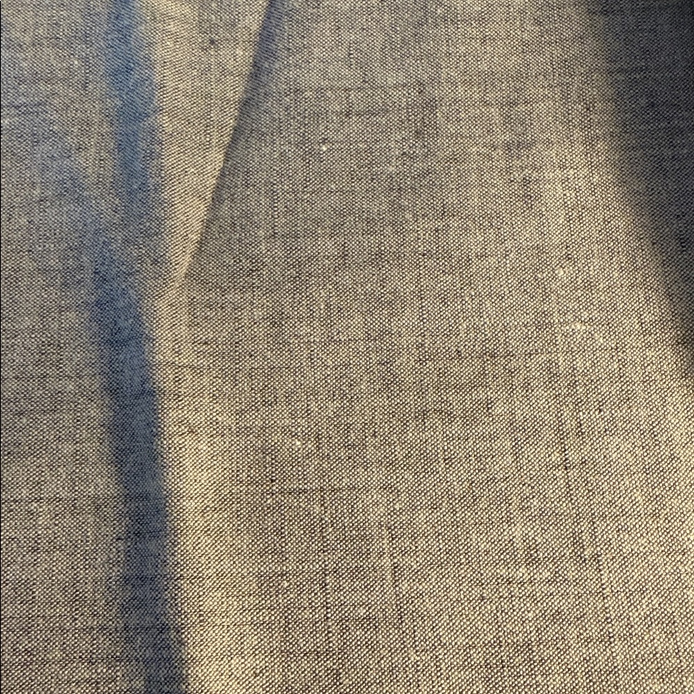 Coyuchi Gray Table Placemat with White Stitching - Picture 5 of 7